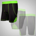 Green & Black Boxing Compression Short