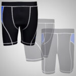 Black & Blue Boxing Compression Short - Image 2