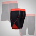 Red & Black Boxing Compression Short - Image 3