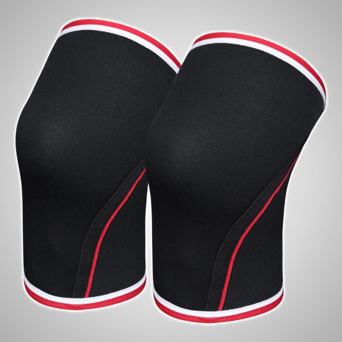 Red White & Black Knee Supports - Image 1