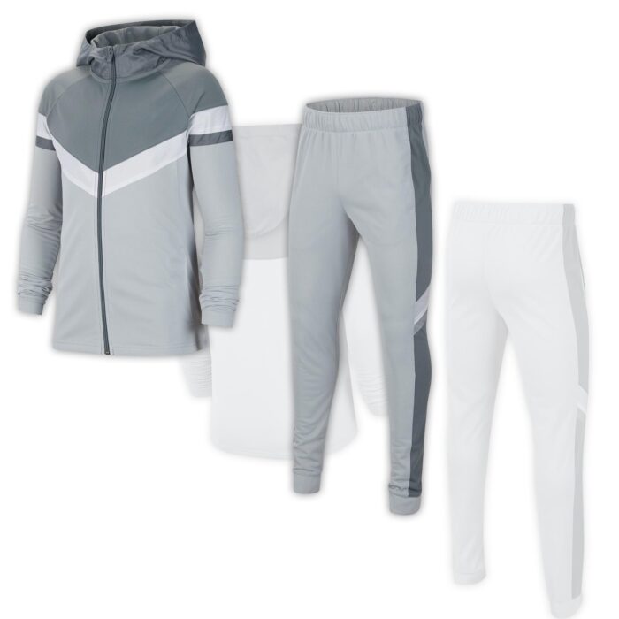 White & Grey Tracksuit - Image 1