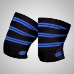Blue Weightlifting Knee Wraps