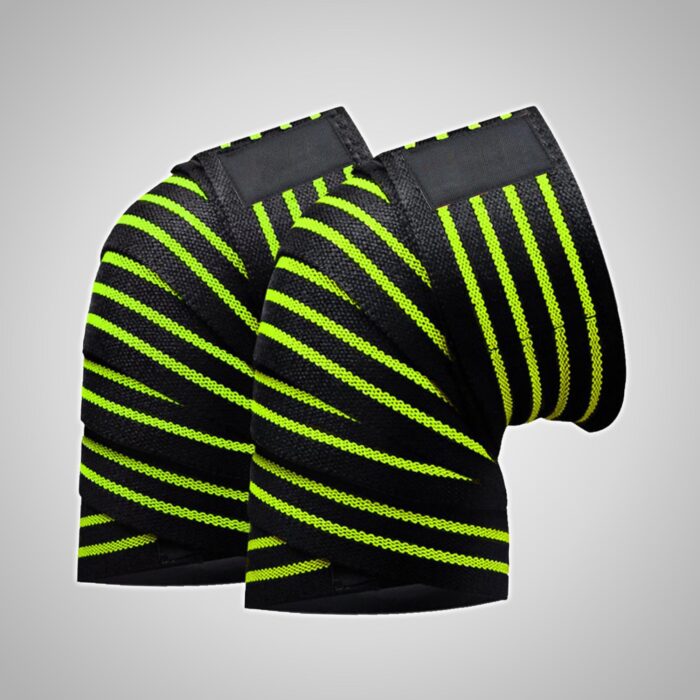 Neon Color Weightlifting Knee Wraps - Image 4