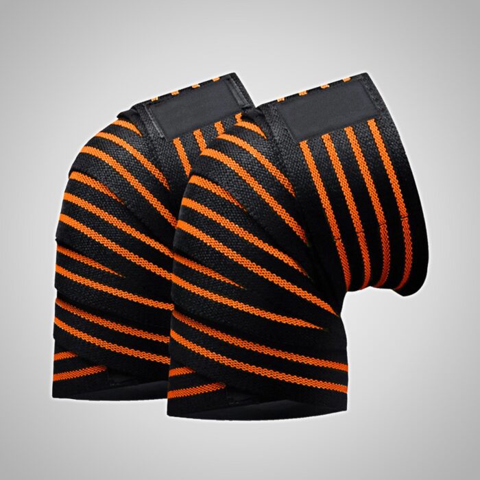Neon Color Weightlifting Knee Wraps - Image 2