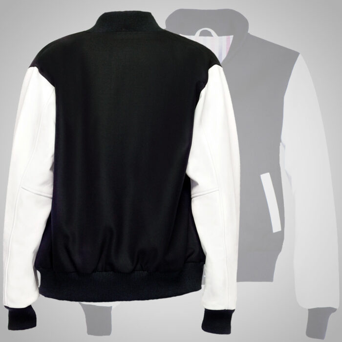 Black & White Varsity Jacket - Image 2