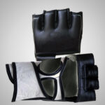 Black & White Weightlifting Gloves - Image 3