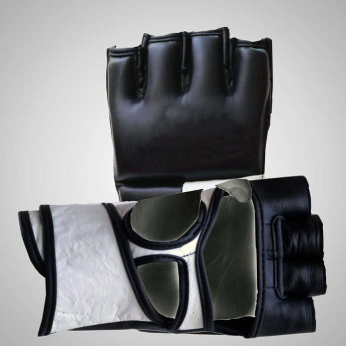 Black & White Weightlifting Gloves - Image 3