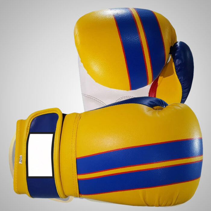 Yellow & Blue Boxing Gloves - Image 3