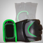 Black & Green Weightlifting Gloves