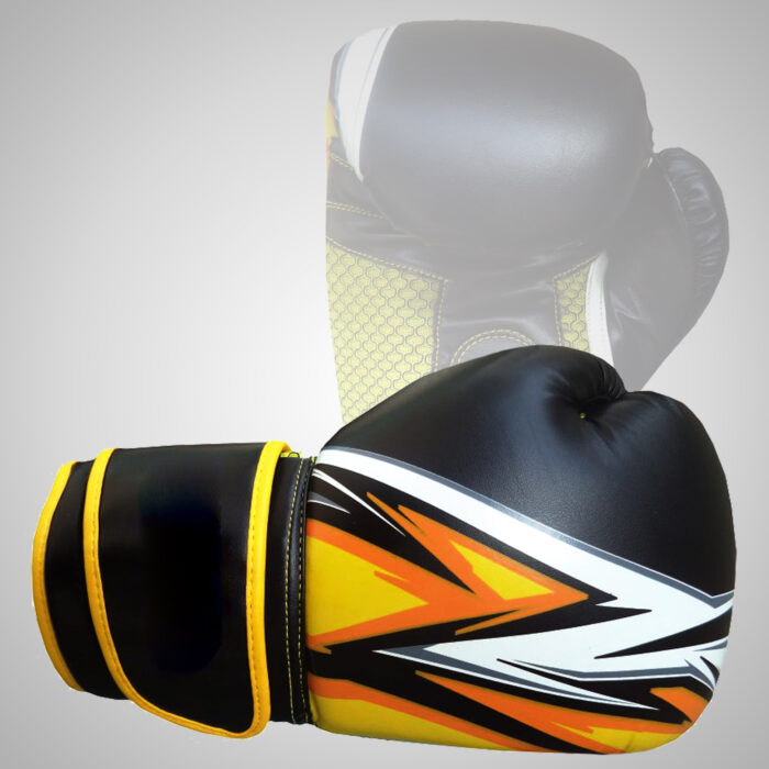 Black & Orange Boxing Gloves - Image 1