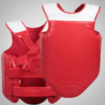 Red & White Boxing Chest Guard - Image 3