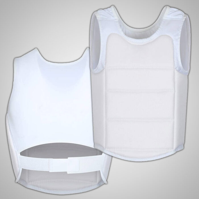 White Boxing Chest Guard - Image 3