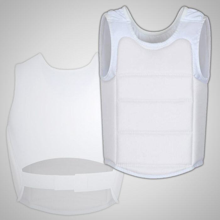 White Boxing Chest Guard - Image 1