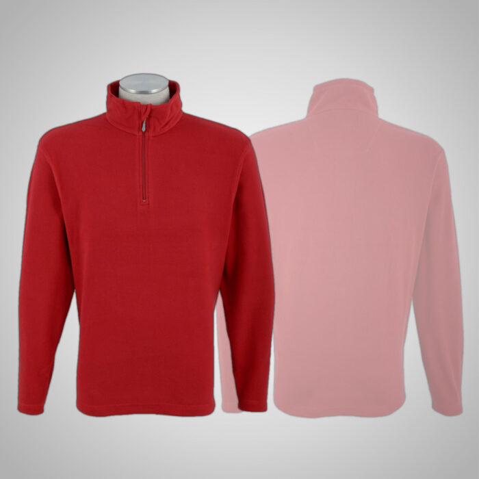 Red Fleece Jacket - Image 1