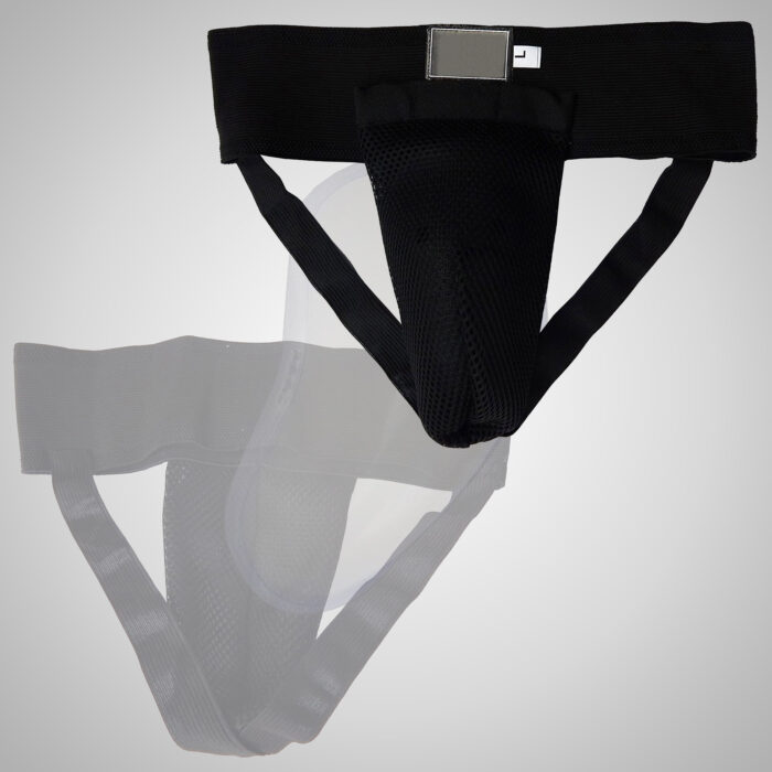 Jet Black Groin Guards - Image 1