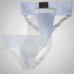 White Groin Guards