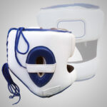 White & Blue Head Guard - Image 2