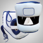 White & Blue Head Guard - Image 3