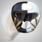 White & Golden Head Guard