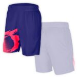 Purple Printed Short