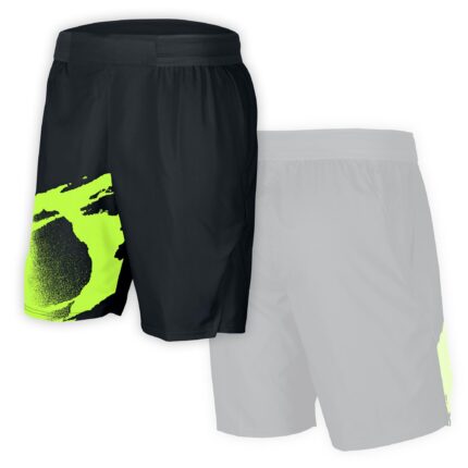 Black Printed Short