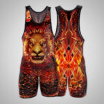 Printed Boxing Singlet - Image 3