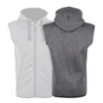 Gray Yaddi Sleeveless Hoodie - Image 2