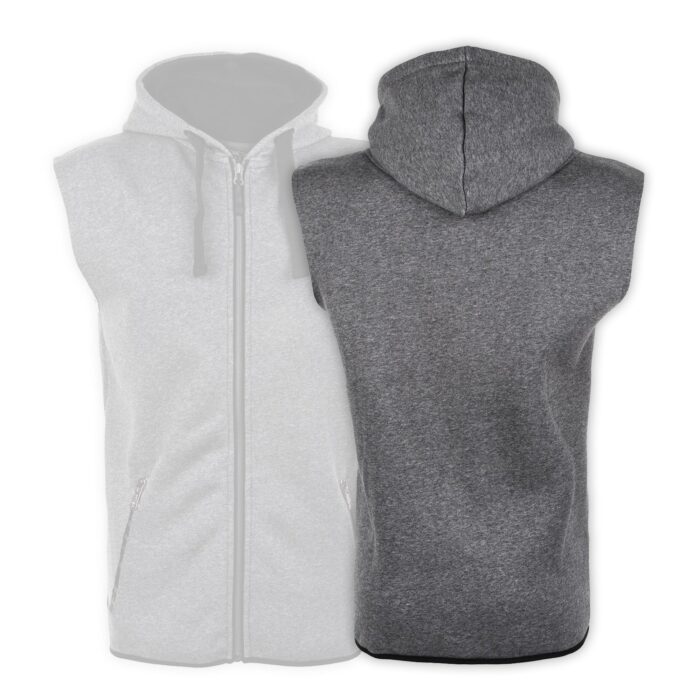 Gray Yaddi Sleeveless Hoodie - Image 2