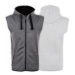 Gray Yaddi Sleeveless Hoodie