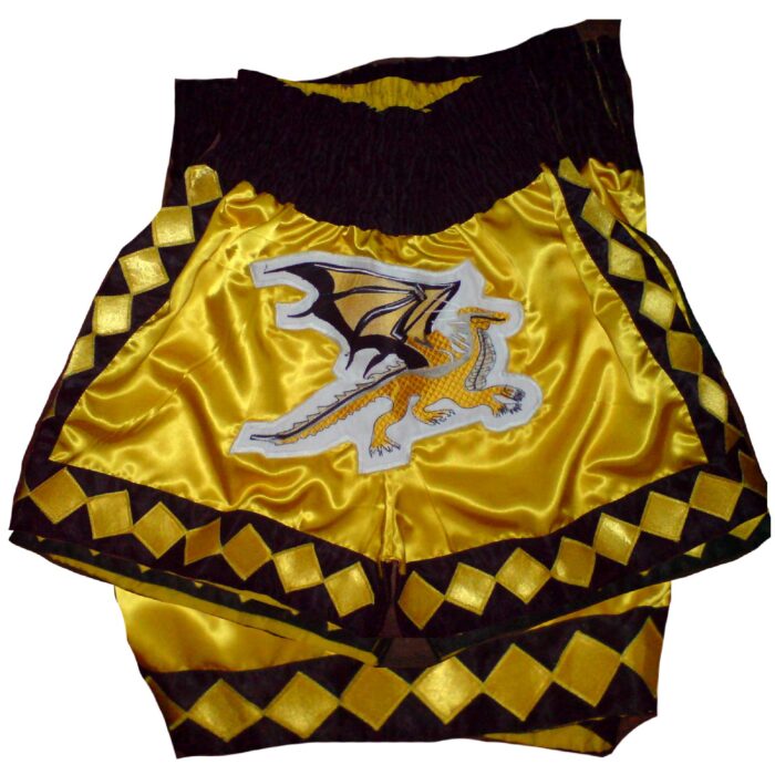 Yellow & Black Boxing Short - Image 4