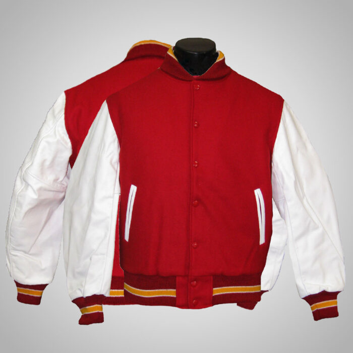 Red & White Varsity Jacket - Image 3