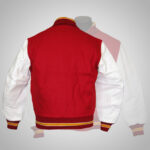 Red & White Varsity Jacket - Image 2