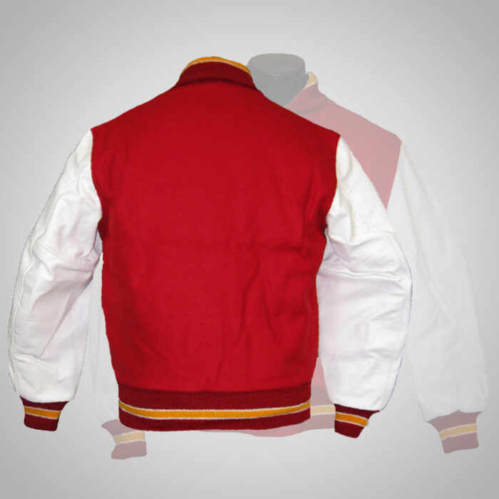 Red & White Varsity Jacket - Image 2