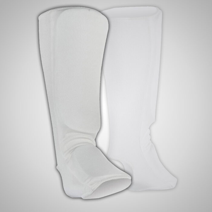 White Cotton Shin Pads - Image 1