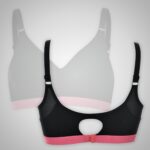 Black & Pink Sports Bra - Image 2