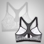 Black & White Sports Bra - Image 2