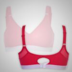 Red & White Sports Bra - Image 2