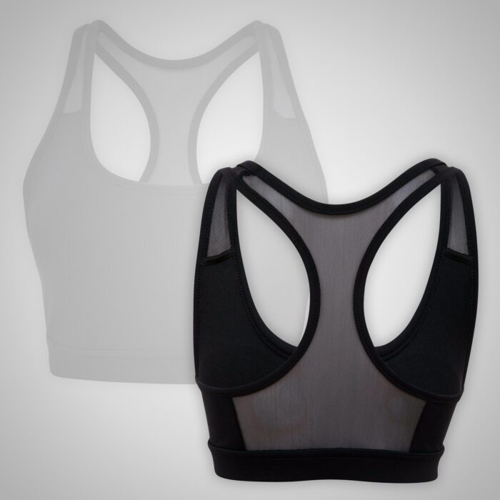 Black & Gray Sports Bra - Image 2