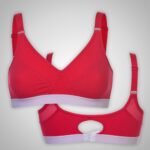 Red & White Sports Bra - Image 3