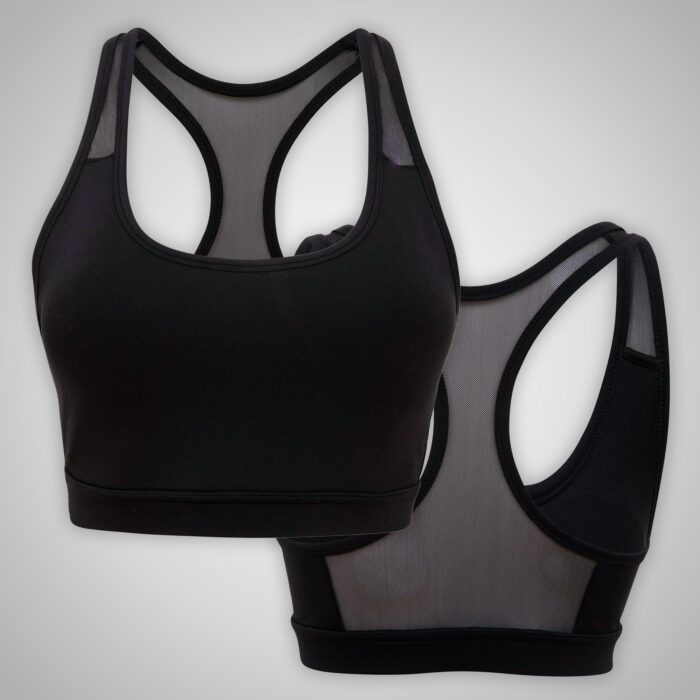 Black & Gray Sports Bra - Image 3