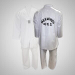 White Cotton Taekwondo Uniform - Image 2