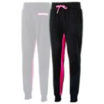 Yaki Black & Pink Jogging Trouser