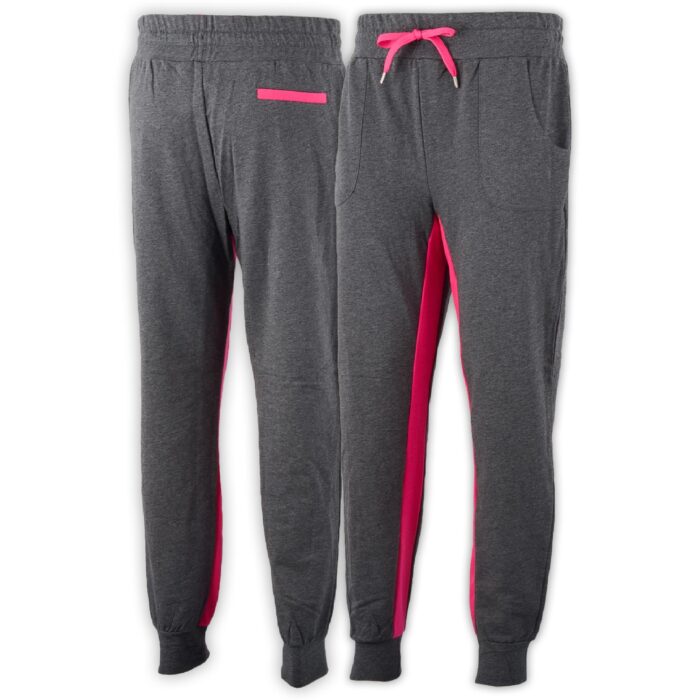 Yaki Gray & Pink Jogging Trouser - Image 3