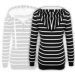 White Strips Hoodie - Image 2