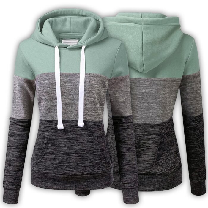 Green-Grey & Black Hoodie - Image 3