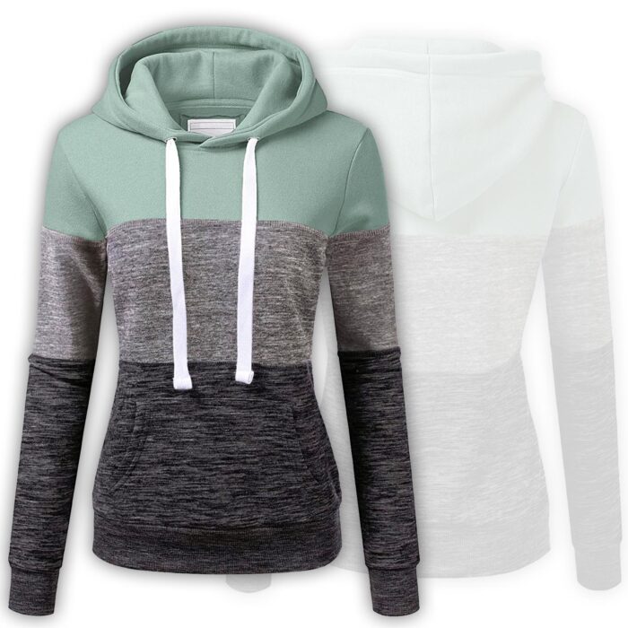 Green-Grey & Black Hoodie - Image 1