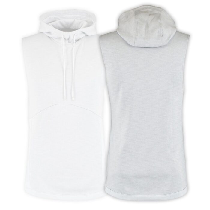 Interrogative White Yaddi Sleeveless Hoodie - Image 2