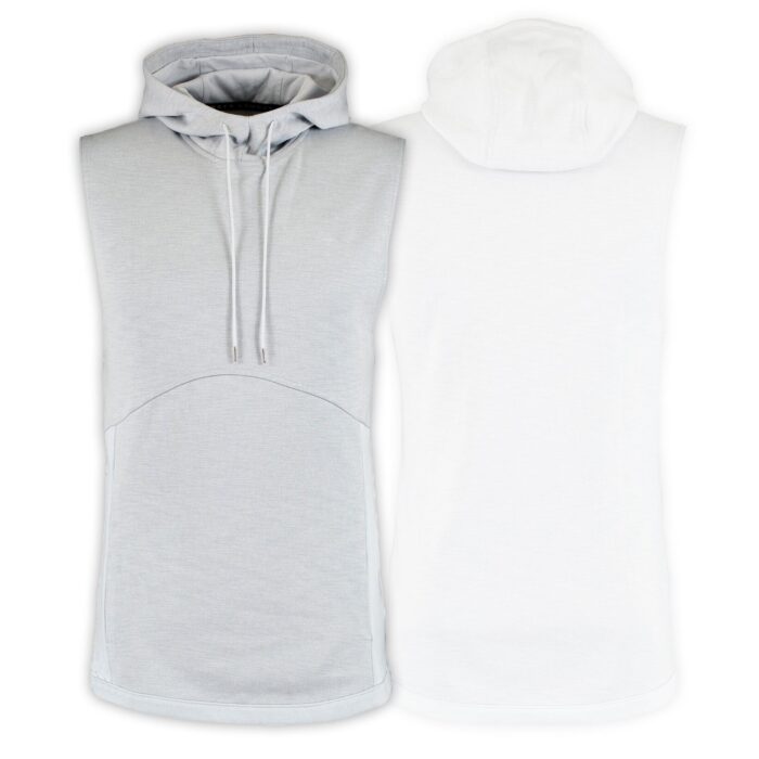 Interrogative White Yaddi Sleeveless Hoodie - Image 1